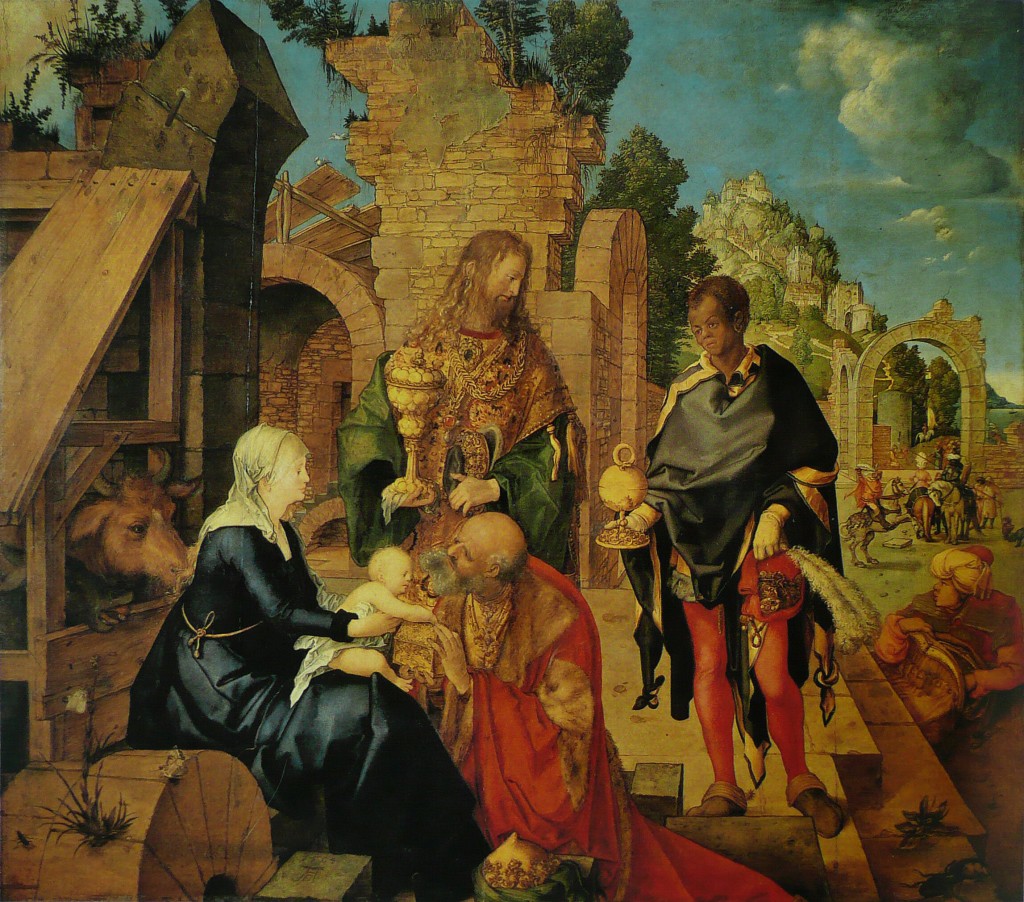 Albrecht_Dürer, Pokłon trzech króli, obraz olejny współczesna reprodukcja