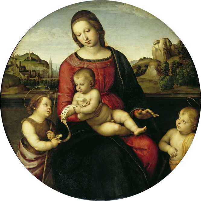 obraz Rafaela „Madonna del Duca di Terranuova” Madonna Sykstyńska olej na płótnie