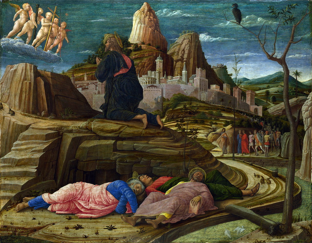 Obraz "Modlitwa w Ogrójcu" Andrea Mantegna