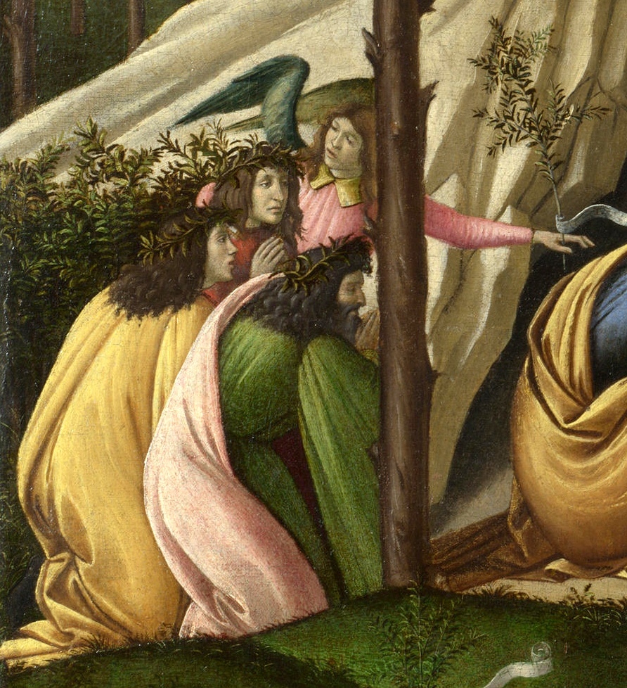 Prywatne życie arcydzieł on line – Botticelli, Mistyczne Boże Narodzenie, fragment: trzej mędrcy